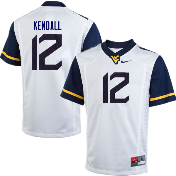 NCAA Men's Austin Kendall West Virginia Mountaineers White #10 Nike Stitched Football College Authentic Jersey OD23Z01XL